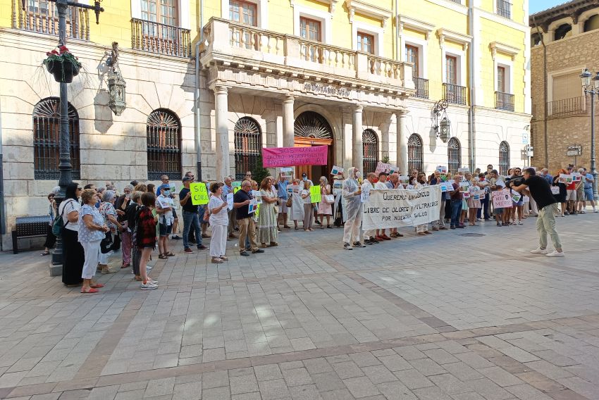 La alcaldesa de Teruel exige a la empresa de las balsas  de Concud que no haya malos olores